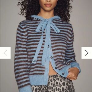 Damson madder Ruthie bonnet cardigan sweater